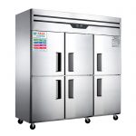 Six-door vertical freezer