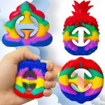 Snapper fidget toy squeeze grab snap hand toy finger sensory toy for relaxing