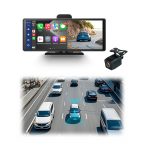 Wireless Carplay Car DVR wtih IPS Touch Screen 1080P Dual Camera