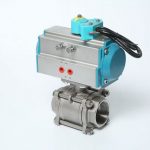 Pneumatic Three-Piece Threaded Ball Valve