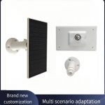 2W 5.5V ETFE Solar Panel Charger for Mini Lightweight Multi-angle Monitor Camera Charging Power Generation Outdoors Waterproof Function With White Plastic Frame Bracket