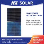 210X210mm 8inch 18BB 23.8%-25.2% N-Type TopCon Monocrystalline Silicon Solar Cells Big Size customized solar panels