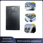 100W 24V Mono Solar Panel ETFE Flexible High Quality All Black for Boats Motorhomes Outdoors Use