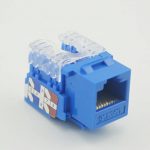 180-degree STP Toolless Keystone Jack Cat6a UTP Keystone Jack RJ45 Connector Accessory