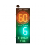 Solar Powered Radar Speed Limit Sign