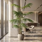 OH ARTS|Artificial Fan Palm Tree Real Touch Faux Palm Plant Indoor Outdoor Decor Large Fake Palm Tree For Home Hotel Mall Landscape Wholesale BSCI Certified Factory Supply