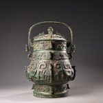Shang‑Zhou Bronze You Vessel, Animal‑Mask Pattern Lifting‑Liang Ritual Wine Vessel Reproduction