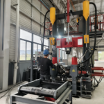 H-Beam Assembling, Welding and Straightening Integral Machine